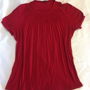 Anne Klein Pleated Slightly Puff Sleeve